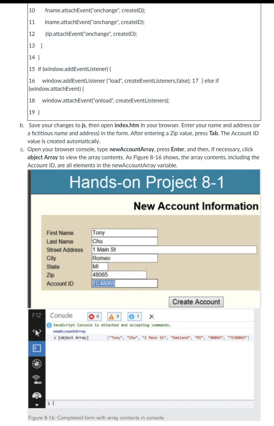 Assignment, you'll enhance a form to create an account ID value based