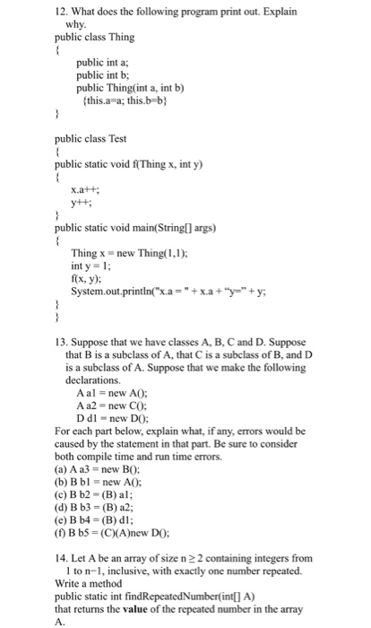  12-14 if possible, thanks. (For Data Structures) 12. What does the