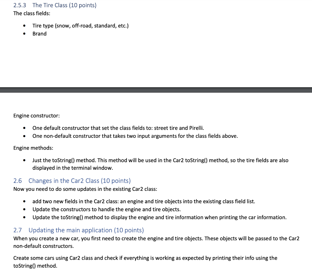 int year, double price, String color) { this.manufacturer = manufacturer; this.model =