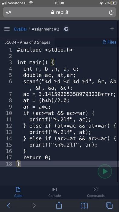 I want to convert this code into flowchart. 10 Vodafone AL @