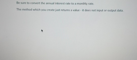 application: compute the future investment value) Write a method that computes future