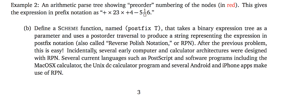 previous problem). In this problem, you will print out the expression associated