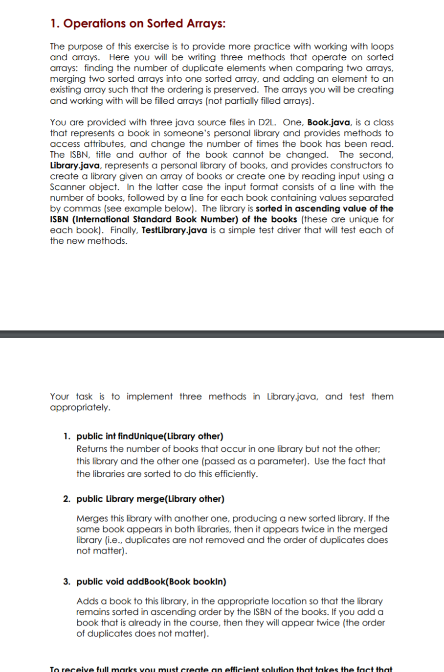 Please code this in java using loops and arrays. And please include