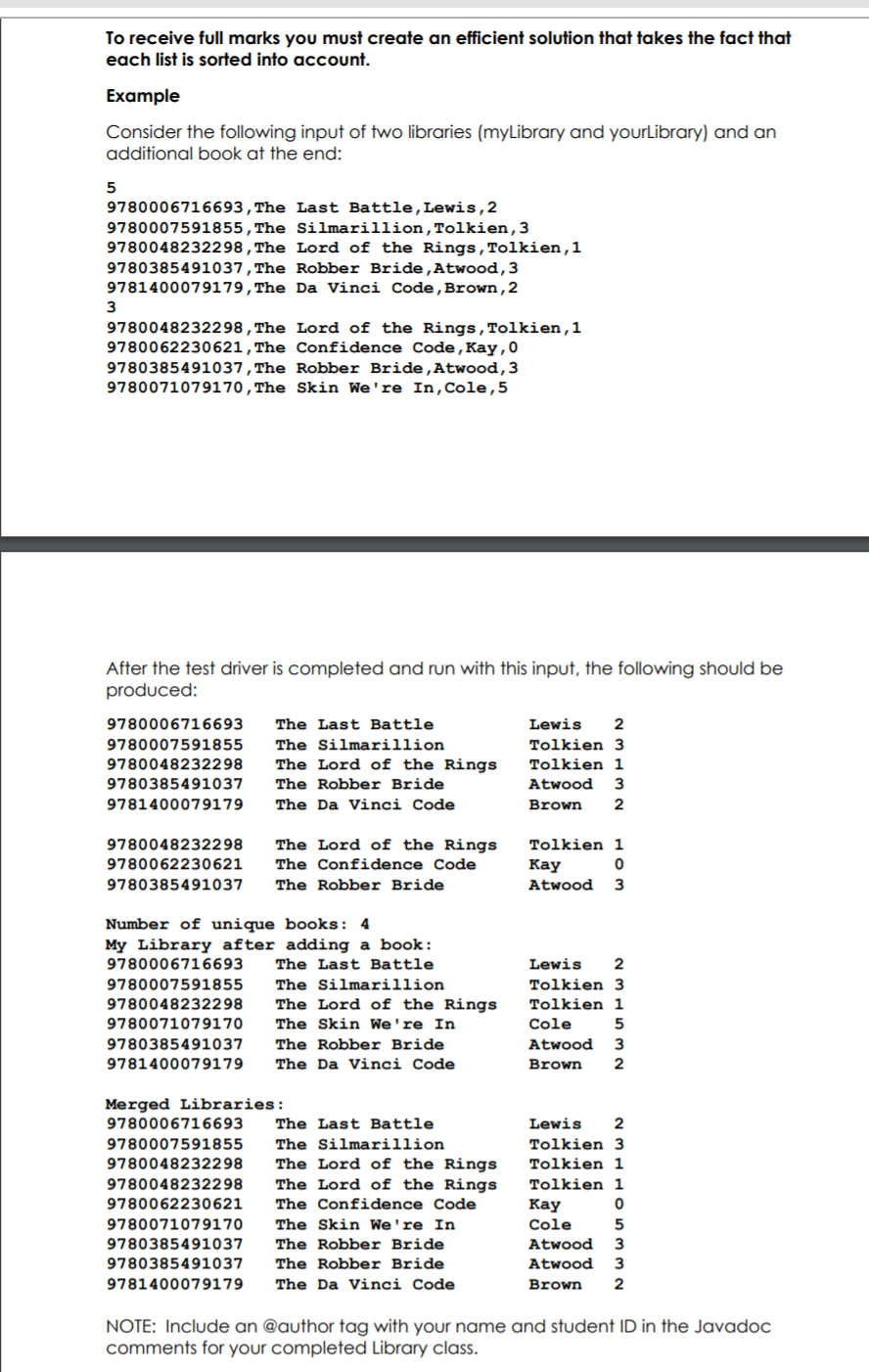 the five test cases and the reason why you used them? Given