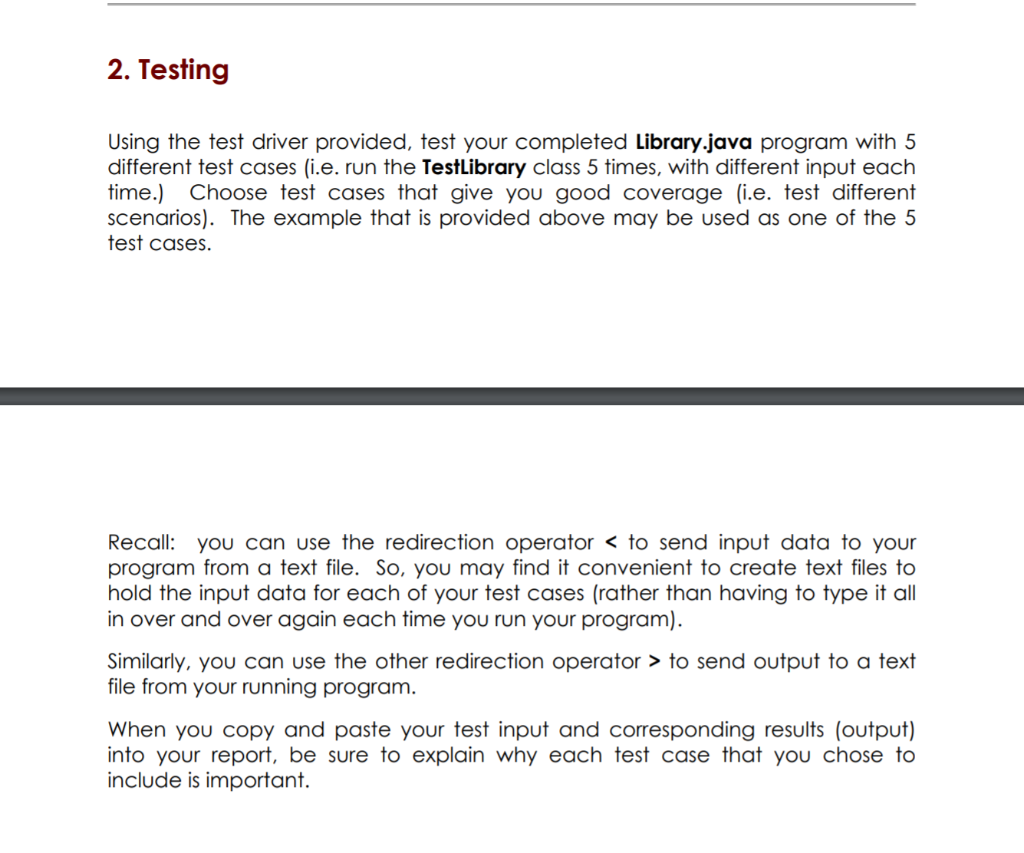 class: public class Book{ /** The ISBN of the book */ private