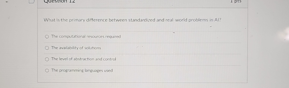  What is the primary difference between standardized and real-world problems in
