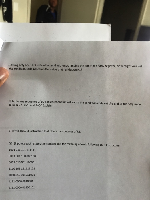  c. Using only one LC-3 instruction and without changing the content