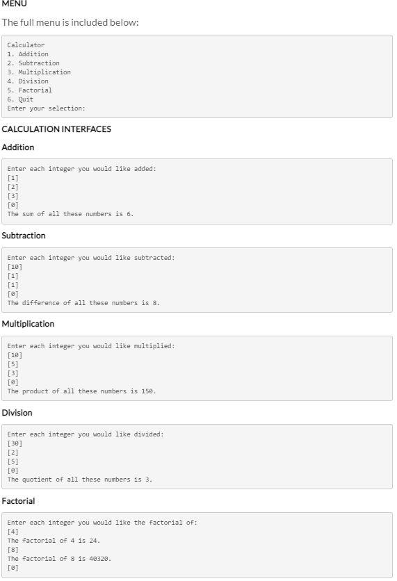 JAVA language please!!! and please add comments for explaination. Operations You