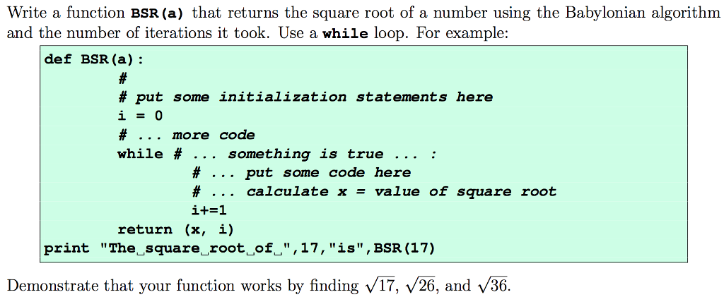 Python: No interactive input please. Use a while loop. The program should