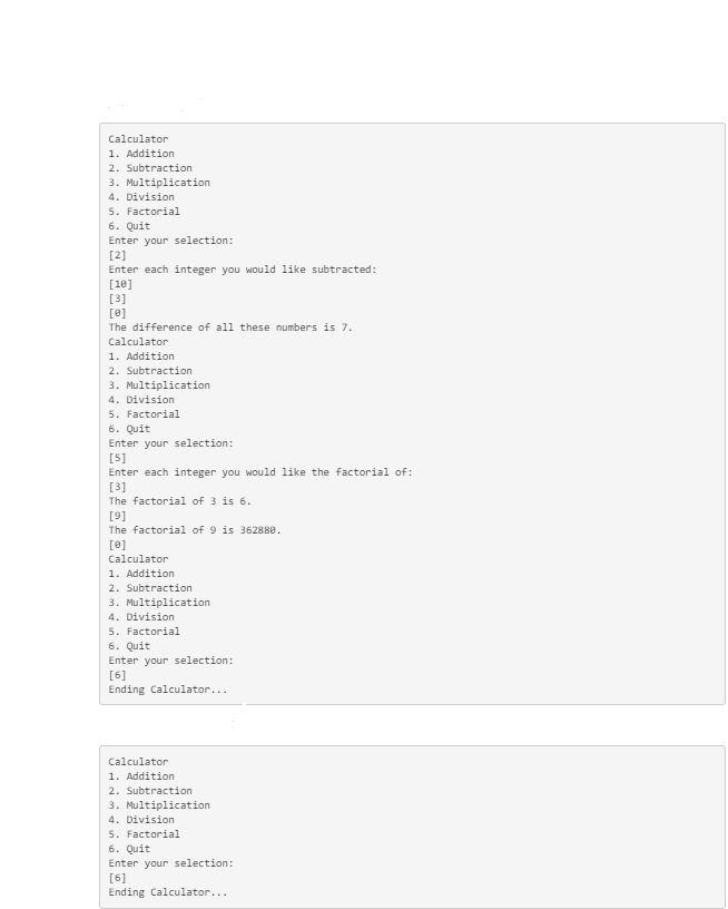 will need to implement five distinct operations. For each, you will need