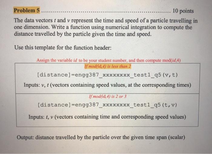 solve the highlighted option please. Problem 5 10 points The data vectors