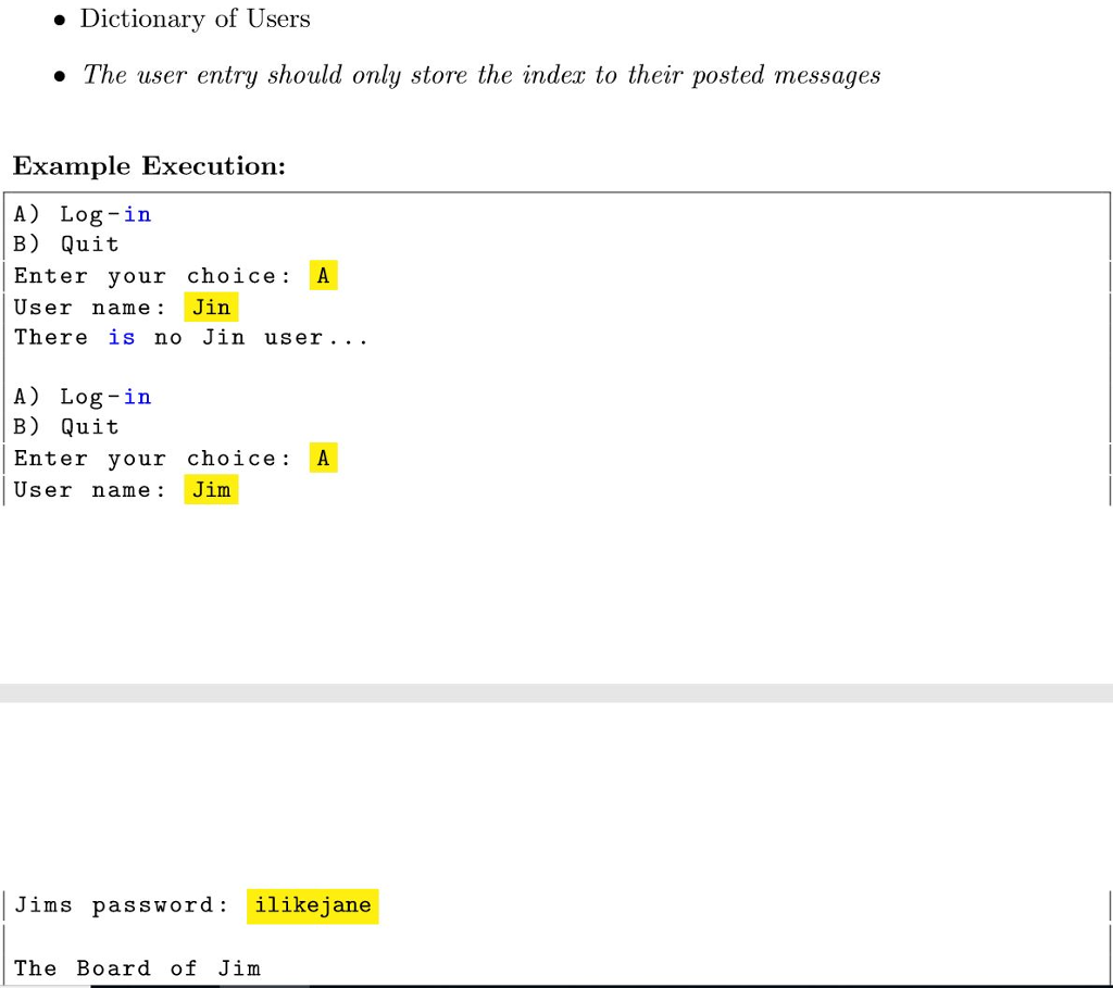 to solve this assignment. 1.Specification - Write a program that keeps track