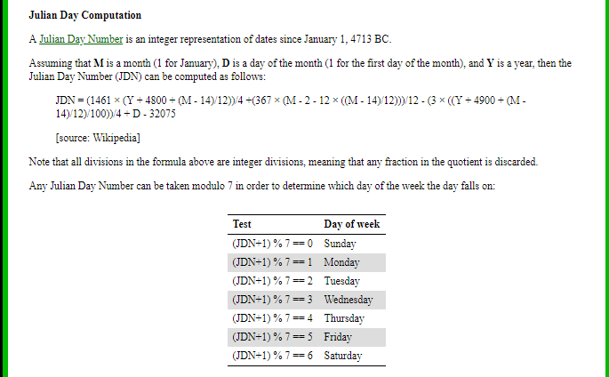enter the month and year as integers. It should then print out