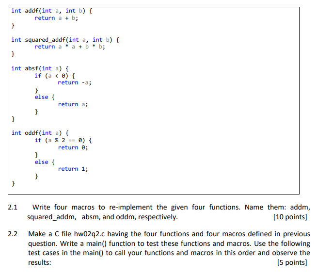  int addf(int a, int b) { return a + b; }