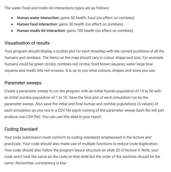 a size of your choosing. The simulation will show a scatter plot