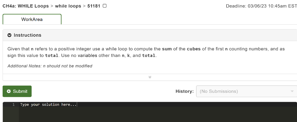 that computes the sum of the squares of the first 50 counting