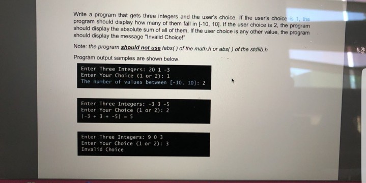  pleas do it in c language not c++ Write a program