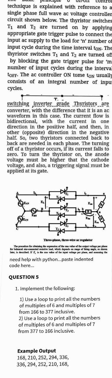 Computer.. control technique is explained with reference to a single phase full