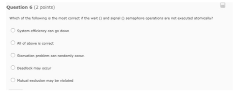 Question 6: Question 8 & 9 Question 10: Question 6 (2 points)