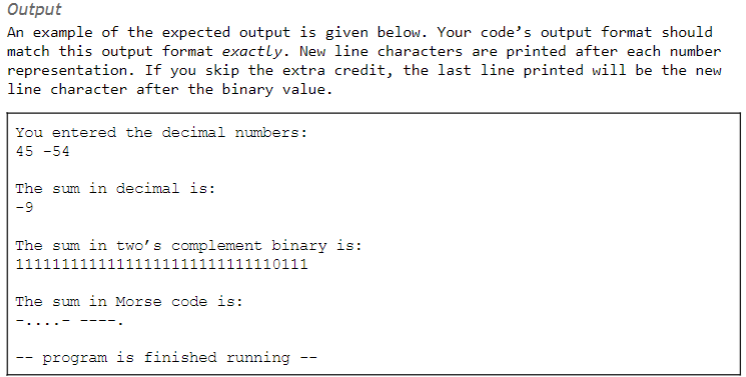 MIPS ASCII Decimal to 2SC Program Specification Functionality The functionality of your