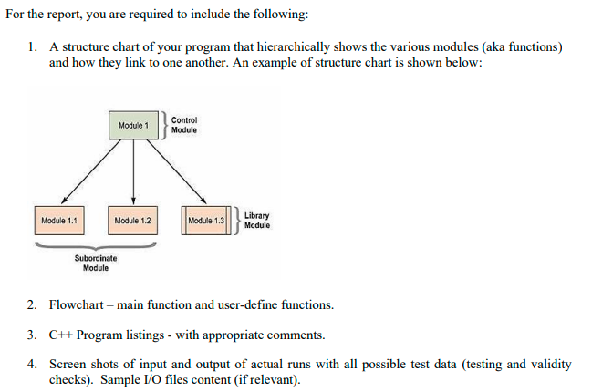 arrays and modular program design where you are required to develop your