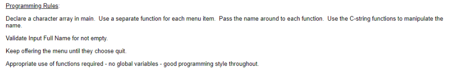 message should print out and ask the user to input the dog