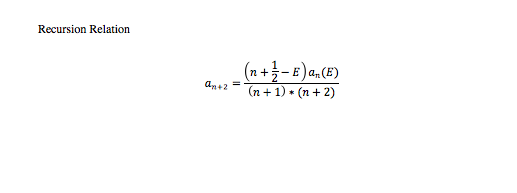 I need someone to write a code for recursion relation by wolfram