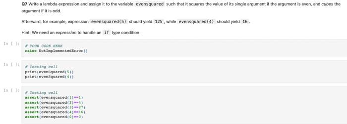  07 Write a lambda expression and assign it to the variable