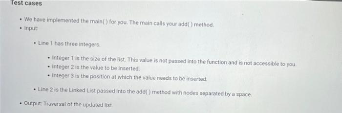 head, int index, int value) to add a node to a linked