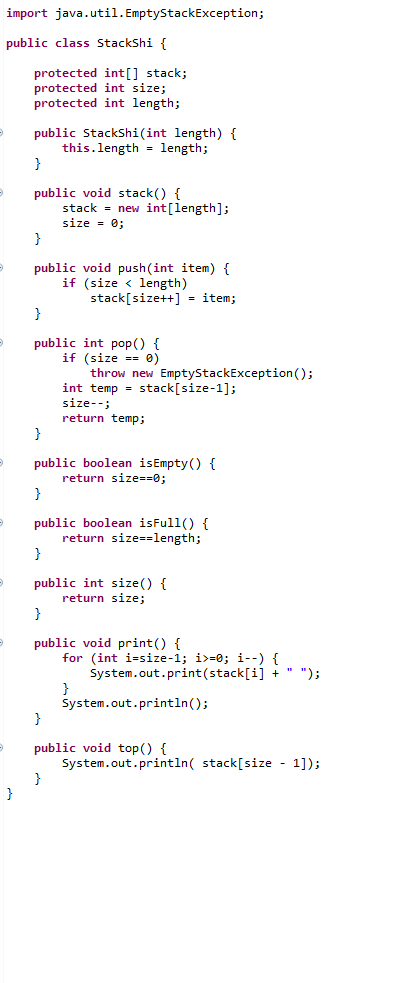  Rewrite your Stack assignment using a Linked List instead of an