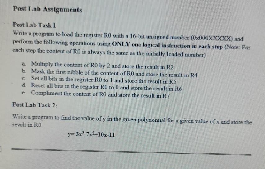 any) in each of the following instructions. 111 1 MOVS 11. MOVS