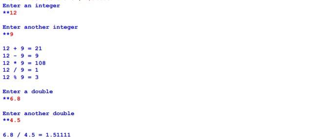 how the program should execute Lab Write a complete program that: 1.