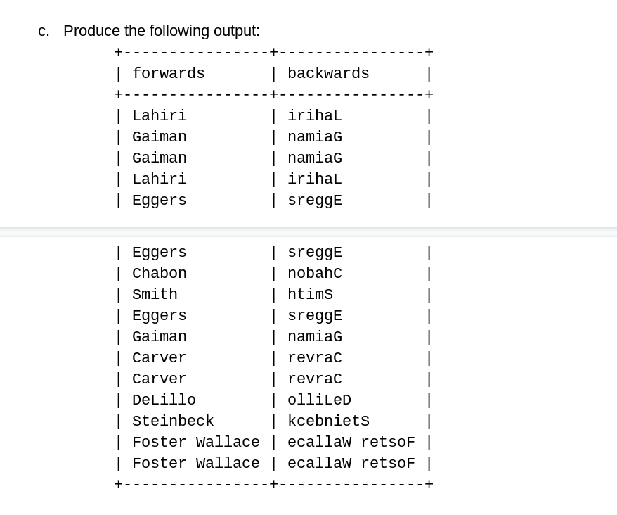 table you created from 08.books_db.sql 2. Create and name a new file