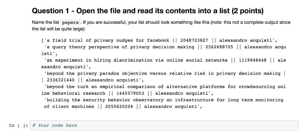 %%%%% Python Jupiter Notebook %%% research-papers.csv (Please check the google doc for