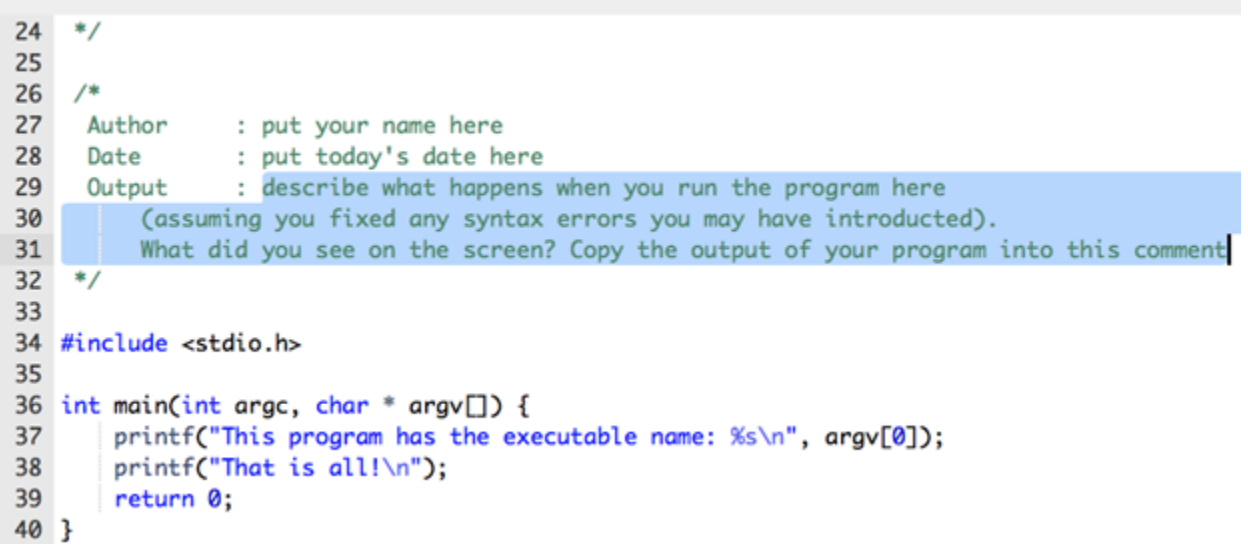 you are going to create your own rst program from scratch as