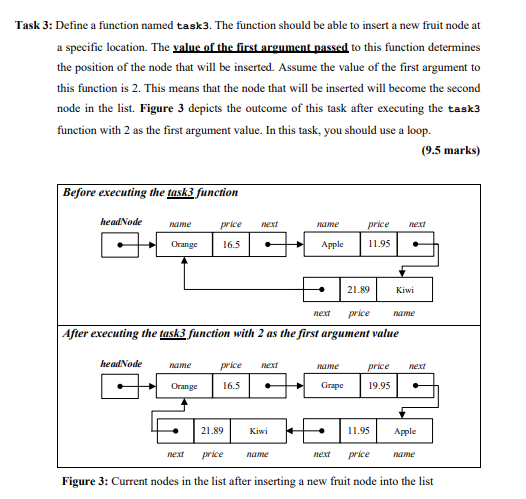 1 class FruitNode { private: string name; float price; public: FruitNode *next;