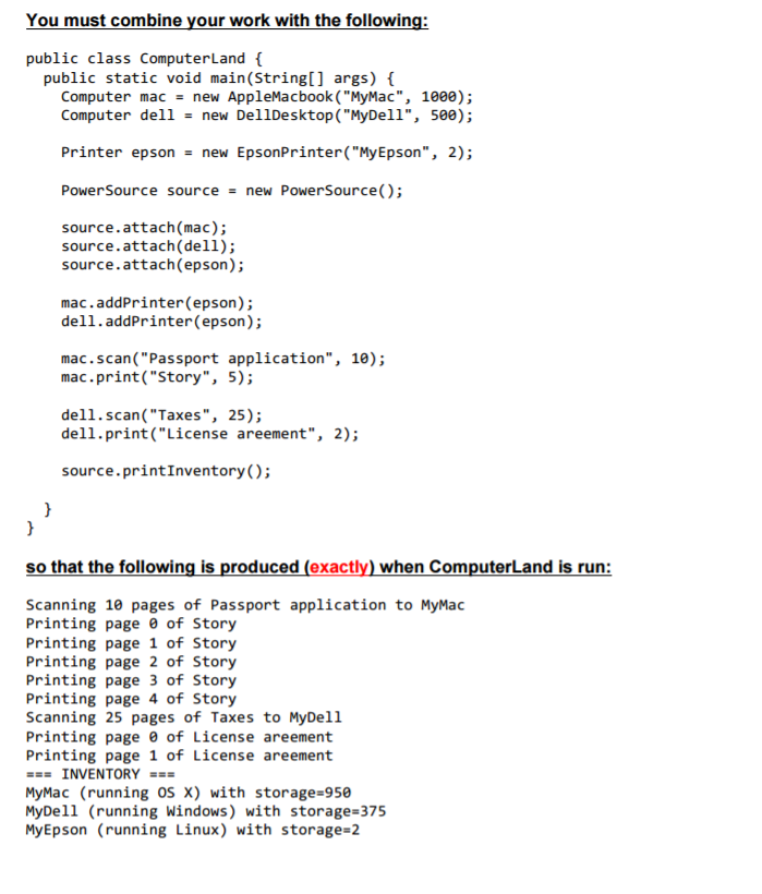 devices and integrating them in a short program. You will draw heavily
