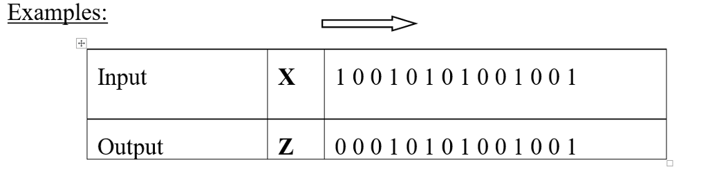 design a synchronous sequential circuit that receives a serial input X that