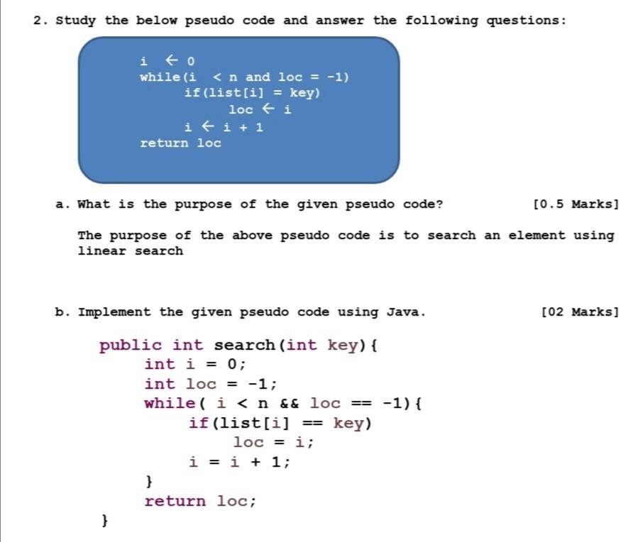 and binary search on random numbers) Sample Output: For Size = 100