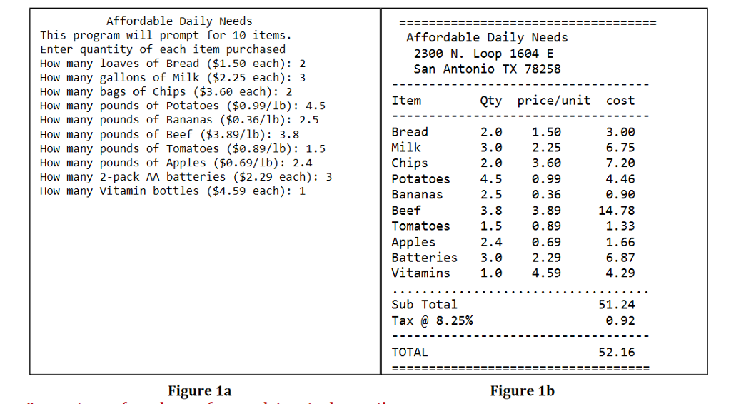 RUN EACH SCRIPT AND GET A SCREEN DUMP OF THE RESULT. CROP