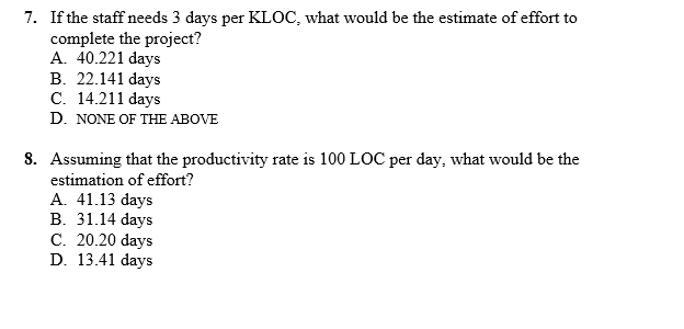 Number of user inputs Number of user outputs Number of user inquiries