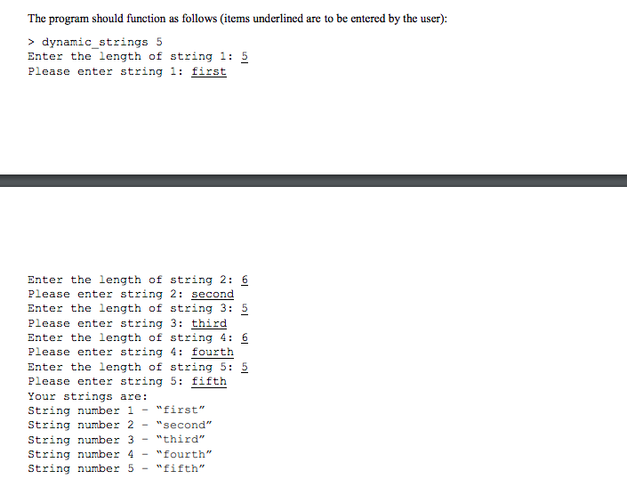 Find string length 2 Compare strings 3 Copy strings 4-Concatenate strings 5