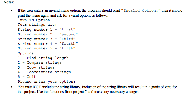 are to be entered by the user): 1. Find the length of