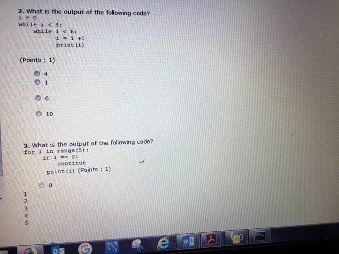 return varl+var2 print (var2**2) print (varl*var2) (Points : 1) 25. Consider the