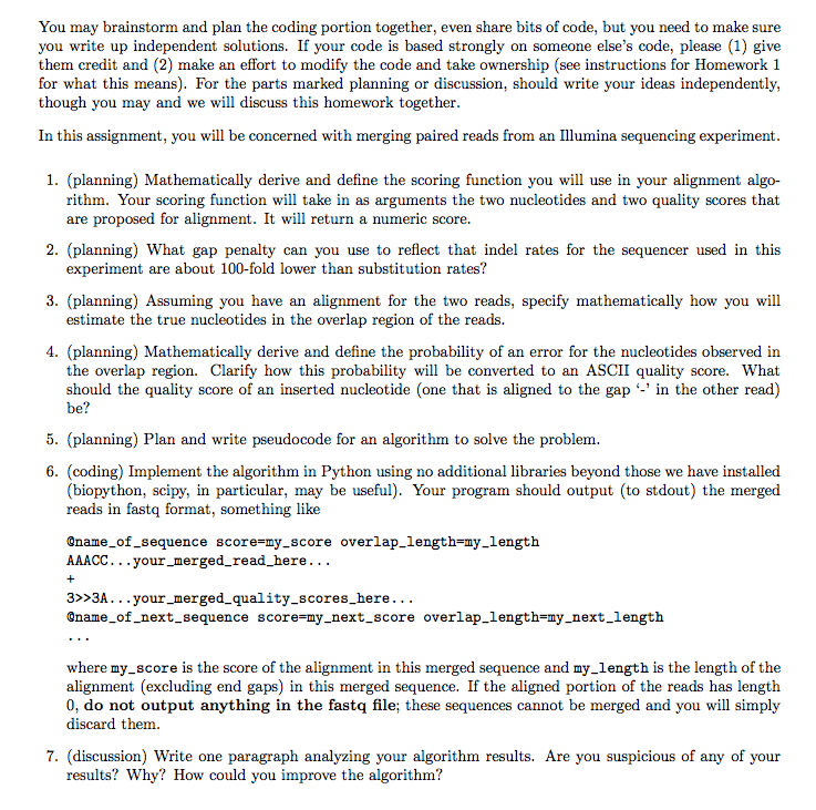 You may brainstorm and plan the coding portion together, even share