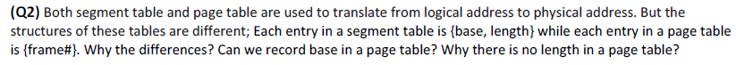 logical address / physical address Question, Computer Operation System / Architecture Both