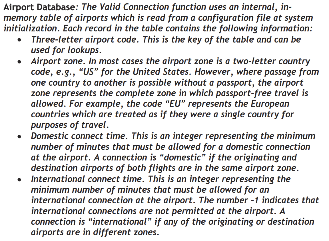 the ITF. (3) work out characteristics of your parameters and environment elements.