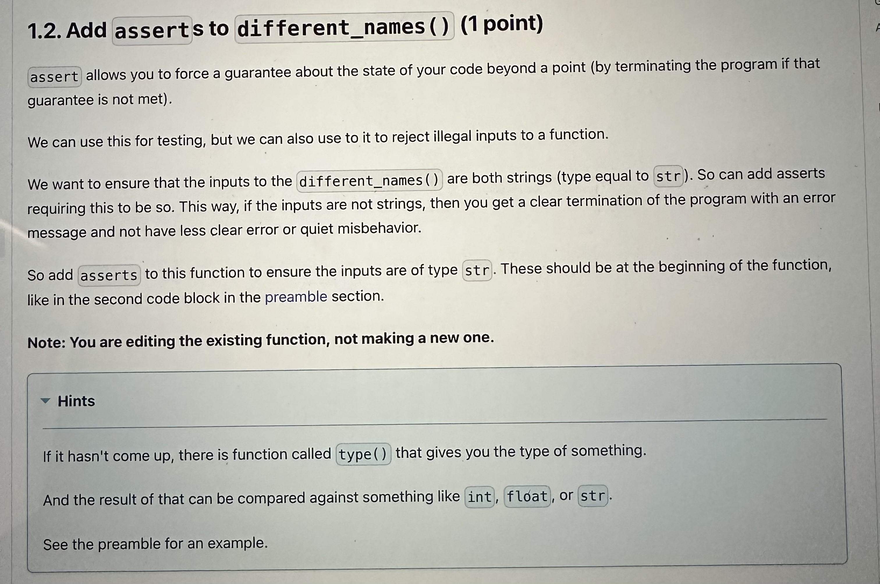 if they are different and False if they are the same. Capitalization