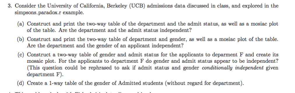 If any code involved, do so in R please. # Demonstration of