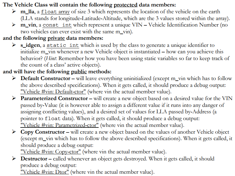 I need help creating functions for 2 classes (with headers and source